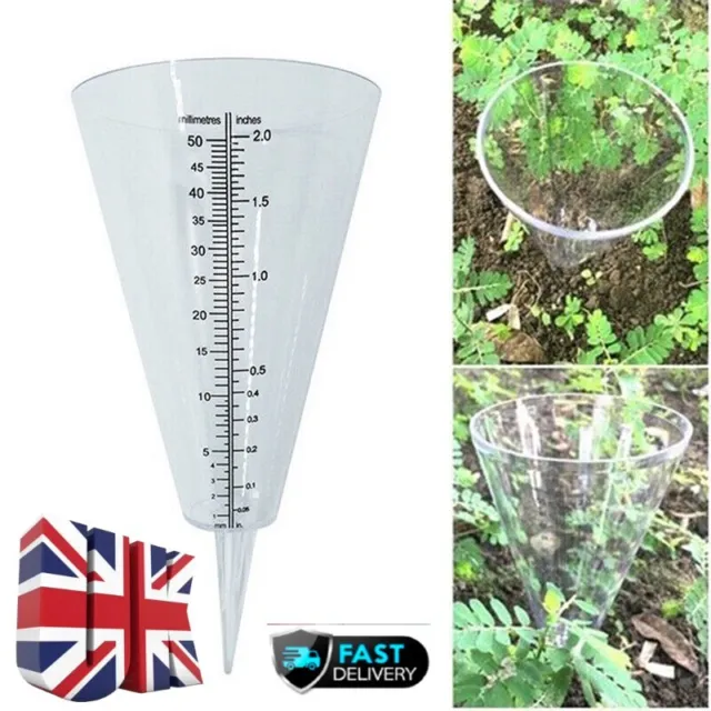 Cone Rain Gauge Measurement Ground Precipitation Garden Rainfall Measuring