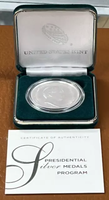 Presidential 1 oz Silver Medals Program Fillmore w/ Box & COA - U.S. Mint S813