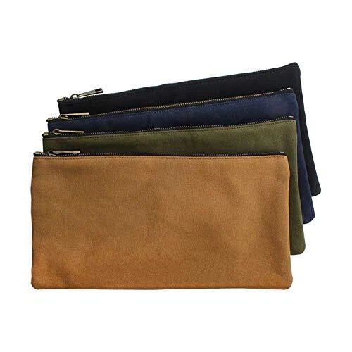 Canvas Zipper Tool Bags, 4PCS Heavy Duty Utility Bags Tool Pouch Zipper ...