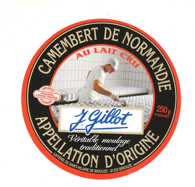 Étiquette De Boîte De Camembert De Normandie - Gillot - Lithographie NEUVE