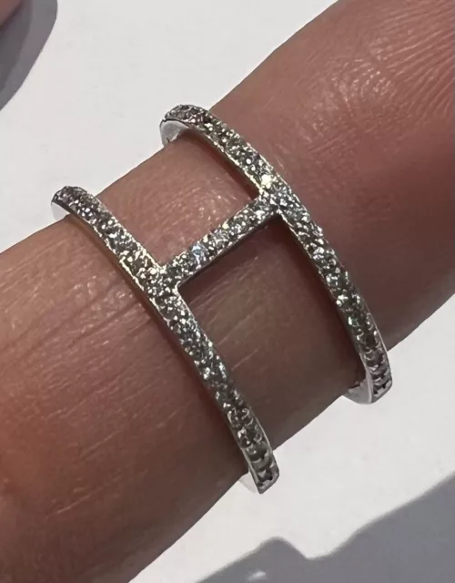 Superbe bague - argent massif et Brillants 3