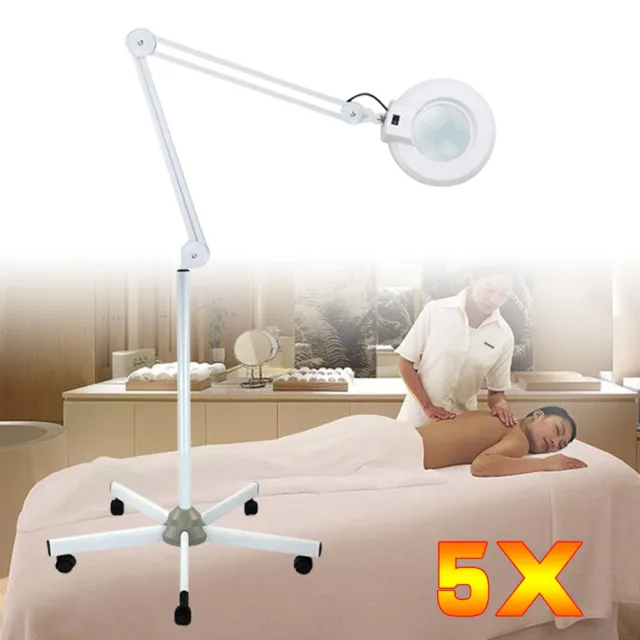 5X Lámpara de lupa LED Lámpara de lupa Lámpara de cosméticos Lupa Luz Con Standfu DHL