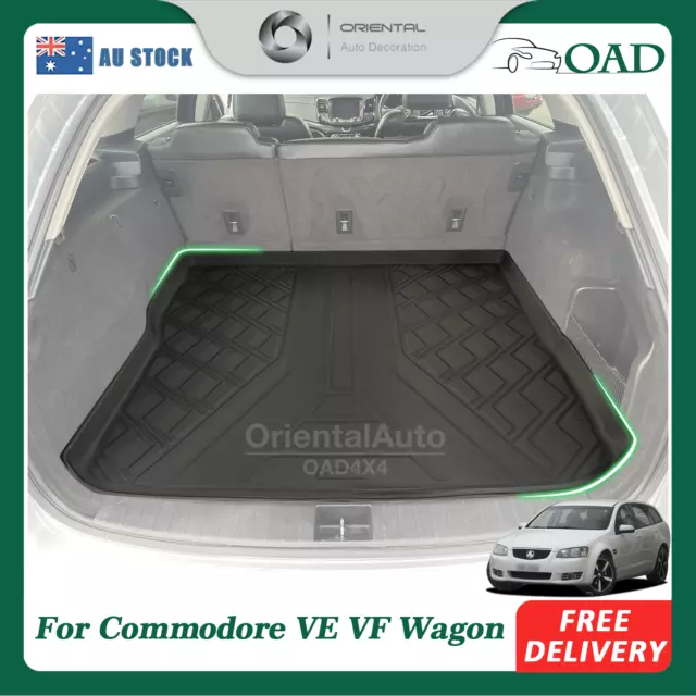 3D TPE Cargo Mat Boot Mat Liner Trunk Mat for Commodore VE VF Wagon