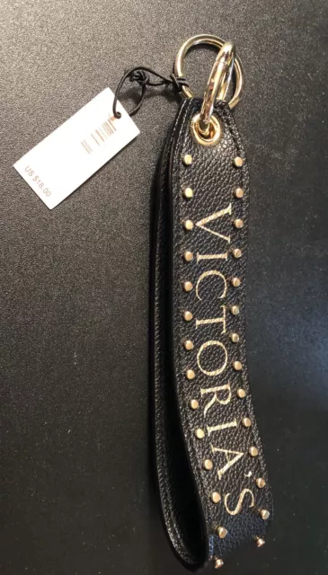 Victoria's Secret Studded Wristlet Strap Keychain Color Black Gold Studded  New at  Women's Clothing store