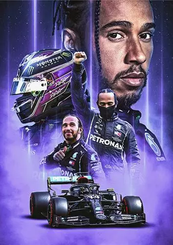 Lewis Hamilton Bb2 F1 Poster Art Print - A4 A3 A2 A1 A0 Sizes