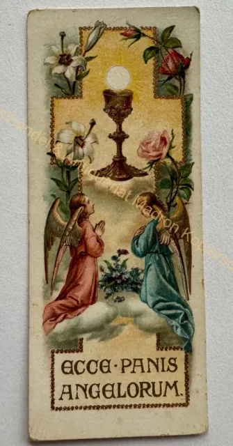 orig. Andachtsbild Heiligenbild alt Gnadenbild um 1890 Litho Engel