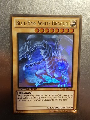 Yu-Gi-Oh! Blue-Eyes White Dragon – Gold Ultimate Rare, Korean, Sealed Plastic, Mint/Near Mint