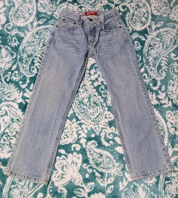 Arizona Denim Jeans Co Boys Size 10  Original Straight Color Blue