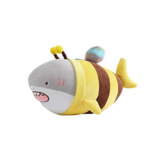 38CM Stuffed Animal Shark Bee Doll Throw Pillow Fun Toy Birthday Gift