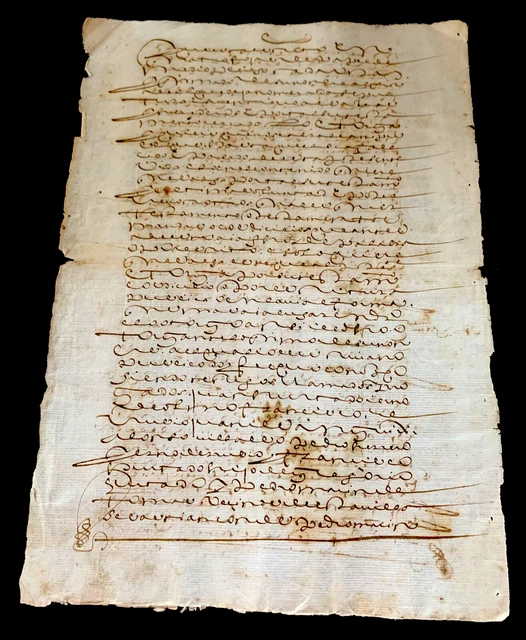 1400s MEDIEVAL SPANISH DOCUMENT