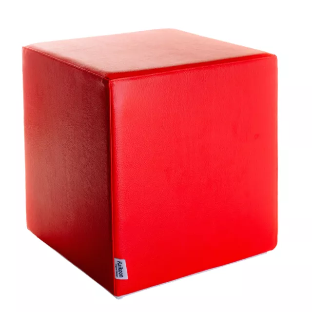 Cubo de asiento rojo medidas: 35 cm x 35 cm x 45 cm