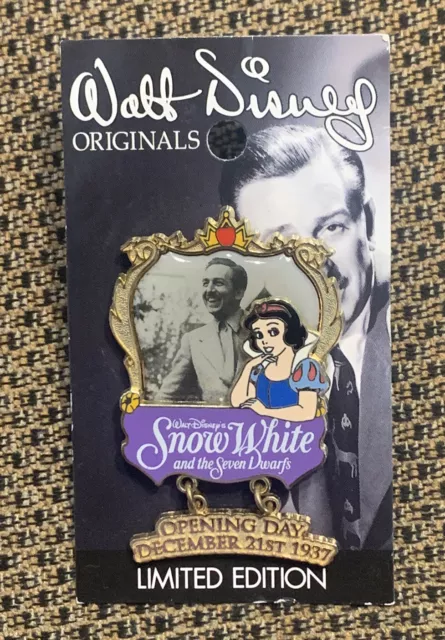 Walt Disney Originals Snow White and the 7 Dwarfs Opening Day 1937 Dangle Pin LE