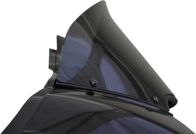 Fixed Windshield 9" Dark Smoke Wind Vest 68-9040 For 15-20 HD FLTR