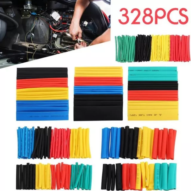 Wire Cable Sleeve Kit 360Pcs Heat Shrink Tubing Insulation 8 Sizes 5 Colors