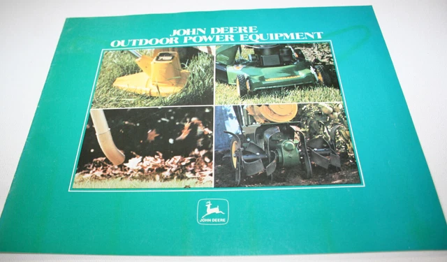 John Deere Outdoor Power Equipment Brochure 1979 Tillers Rotary Mowers Blowers