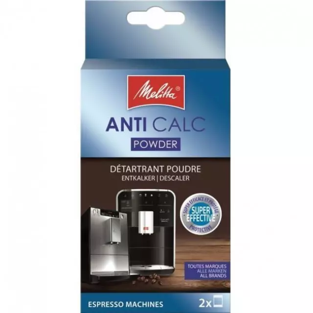 Melitta Anticalc Poudre pour Espresso Machines 2 Sachets