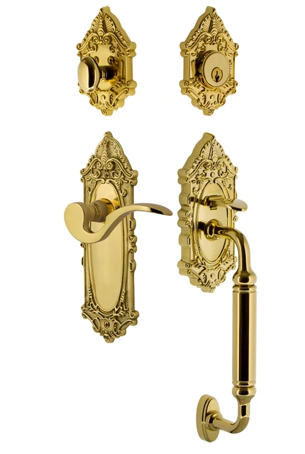 Nostalgic Warehouse VICMAN_ESET_234_CG_LH Victorian Left Handed - Brass