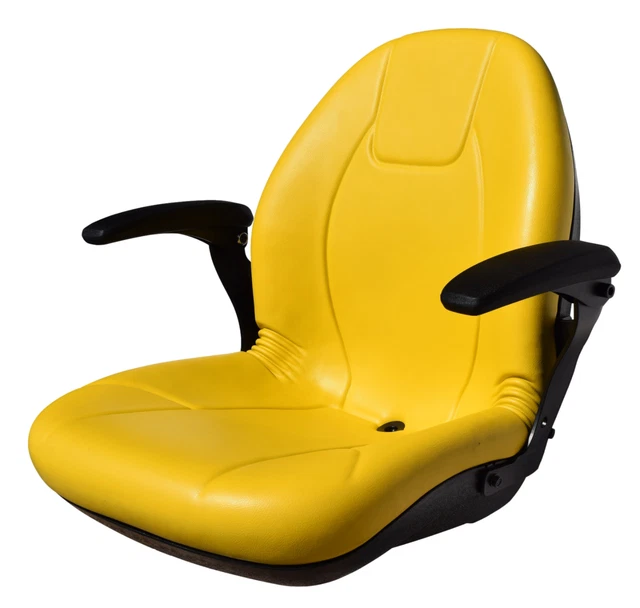 JOHN DEERE HIGH Back Lawn Mower Compact Tractor Seat With Armrests