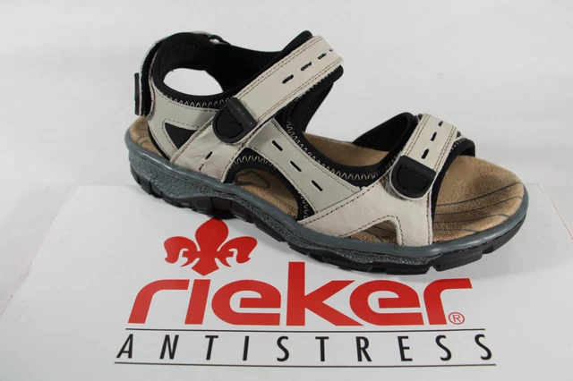 Rieker Sandale Femmes Sandales, Sandalette Sandalettes Beige Cuir Neuf
