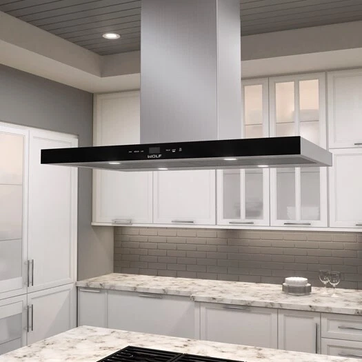 Wolf 42" C/Top Island Hood Blk/ Vi42B Wolf 42" C/Top Island Hood Blk/ Vi42B