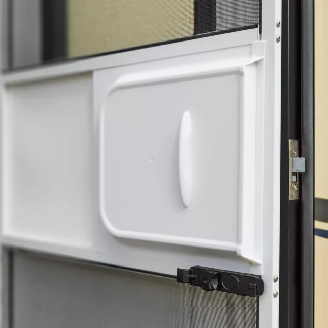 RecPro RV Plastic Screen Door Slider Bubble | 12" x 5 3/4" | RV Door Accessories