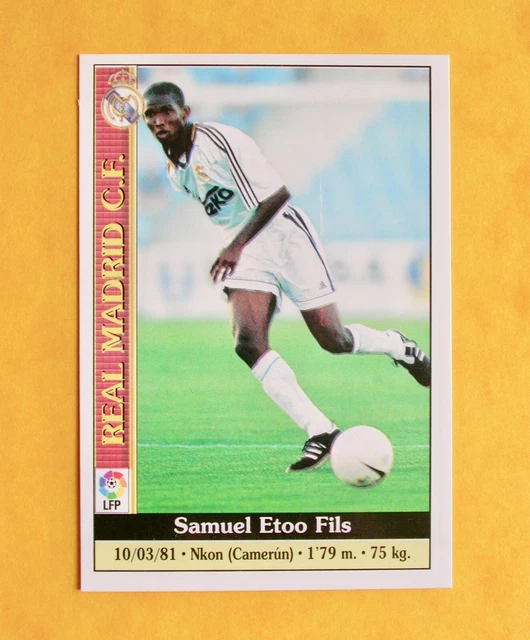 521 SAMUEL ETO'O /Real Madrid /Las Fichas De La Liga 1999 2000 99 00 ...