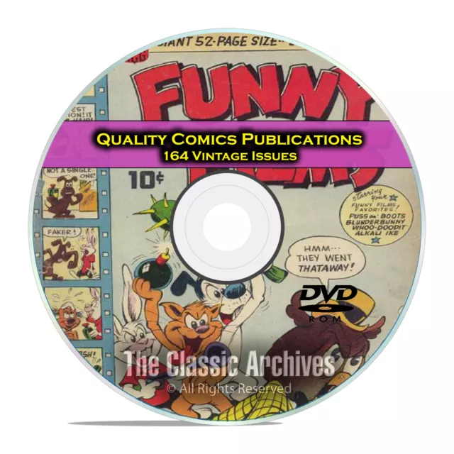 Quality Comics, Giggle, Ha Ha, Marmaduke Mouse, 164 Golden Age Comics DVD D20