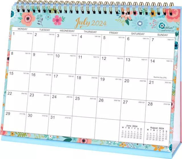 20242025 DESK CALENDAR Standing Flip 20242025 Desktop Calendar with