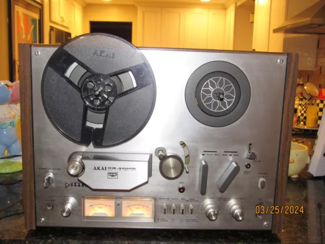 Beautiful Vintage Near MINT Akai GX-4000D Reel To Reel tape recorder SUPER Work