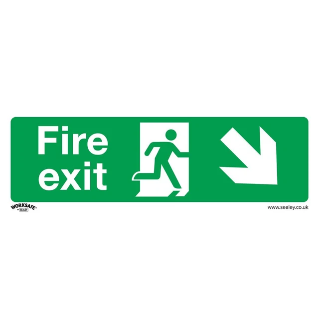 Sealey SS36V1 Sûr Conditions Sécurité Signe - Feu Sortie (Bas Droit ) -