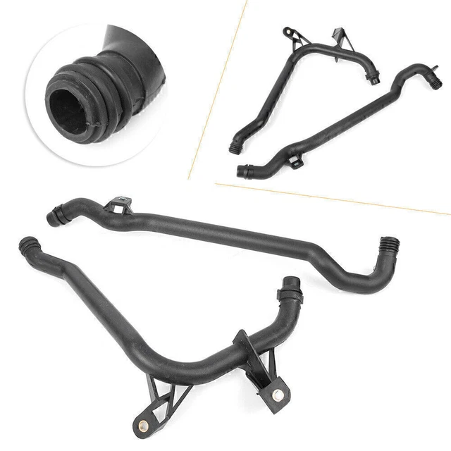 2pcs Car Engine Inlet Water Coolant Heater Pipe For BMW E46 Z3 Z4 328i 330Ci