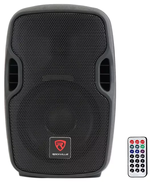 Rockville BPA8 8" Professional Powered Active 300w DJ PA Speaker w Bluetooth