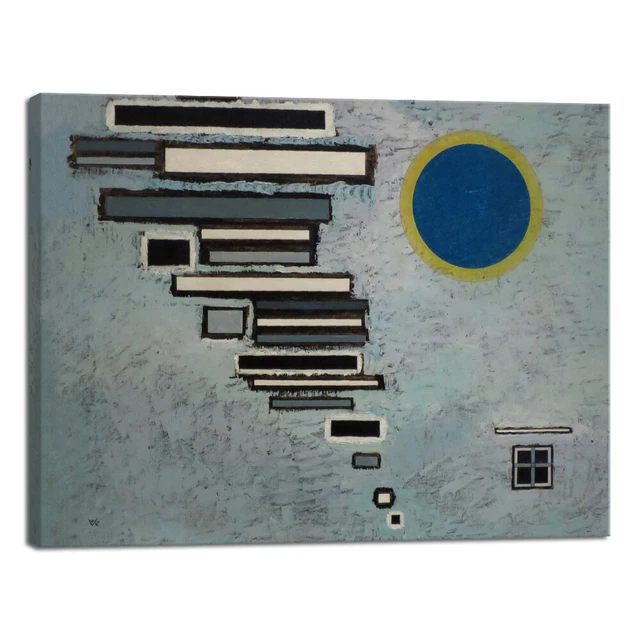 WASSILY KANDINSKY UNEQUAL 1932 Picture Print of Famous Paintings Canvas