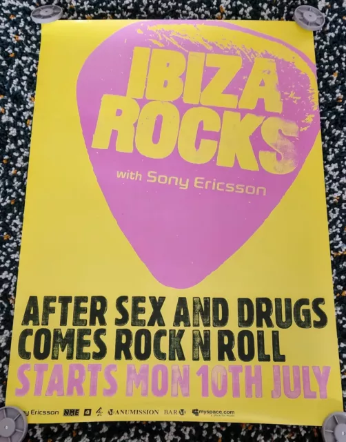 Ibiza Rocks 2007 - Promo Poster - NME Manumission Bar Sony Tour Festival