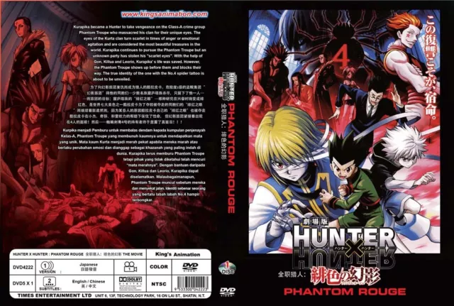 DVD Hunter X Hunter Season 1 TV1-92 End +OVA + Last Misson & Phantom Rouge  Movie