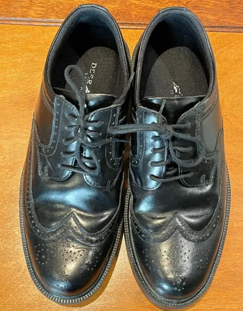 DEER STAGS S.U.P.R.O Tribune Black Men's Tie Dress Shoes Size 10 M NICE