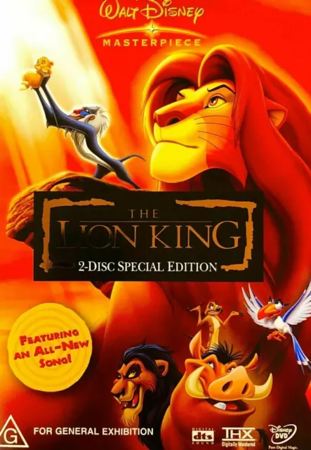 LION KING, THE (Special Edition, DVD, 1994) BRAND NEW SEALED $11.95 ...