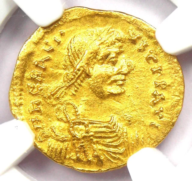 Heraclius Gold AV Tremissis Gold Byzantine Coin 610-641 AD - NGC MS (UNC)