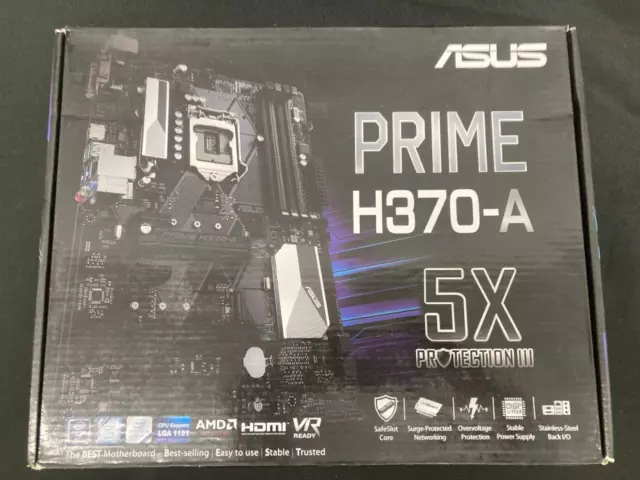 Brand New ,  ASUS PRIME H370 - A , LGA1151 , 4x DDR4, M.2 ,