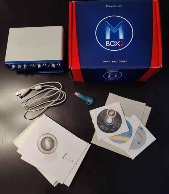 Digidesign Mbox 2 USB Recording Interface complete with software manuals and box