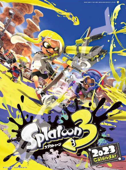 Ensky Splatoon 3 CL-900 2023 Wall Calendar