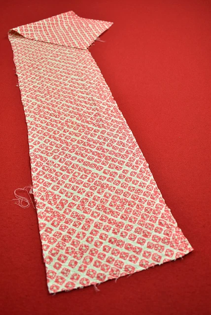 Vintage Japanese Kimono Fabric Silk Antique Boro Kusakizome SHIBORI 36"/KU73/35