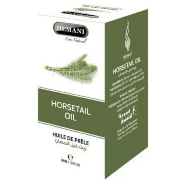 3X HEMANI Natural ACEITE DE COLA DE CABALLO 30ml saludable