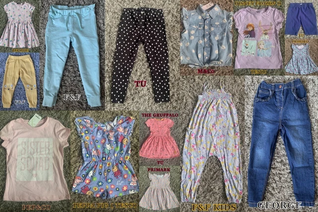 Bundle Girls Clothes 3-4 years F&F,GEORGE,PRIMARK,TU,PEP&Co,M&Co