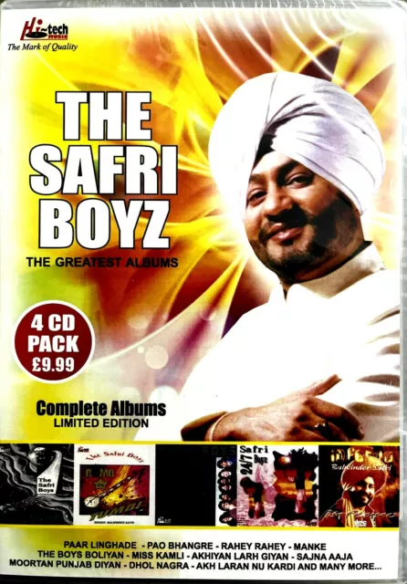 THE SAFRI BOYZ - THE 5 GREATEST ALBUMS 4 CD PACK - Punjabi Bhangra Sealed UK CDs