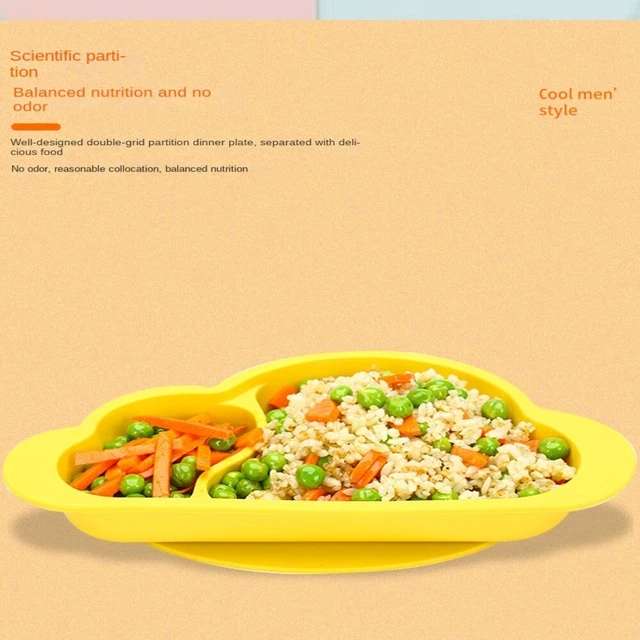 Bowl Toddlers Placemat Baby Suction Plate Storage Tray Silicone Plate Food Tray