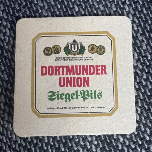 alter Bierdeckel - Dortmunder Union Siegel Pils Dortmund