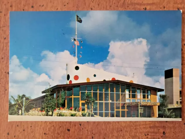 Vintage Postcard View Of Jolly Roger Hotel, Fort Lauderdale, Fl, 1950'S