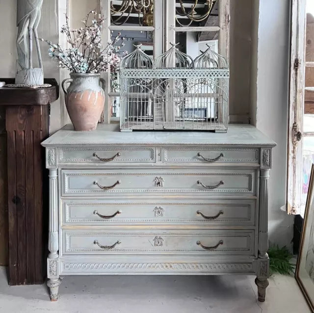 Beautiful French Antique Aged Chest of Drawers