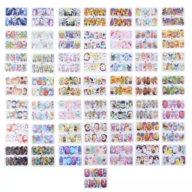 fr 50pcs Nail Art Sticker Dream Catcher Fantasy Owl manucure ongles décoration b 2